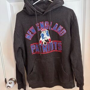 New England Patriots Black Hoodie Sweater